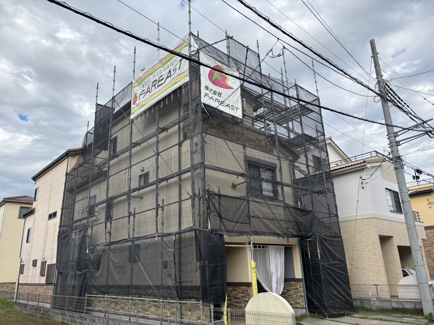 外装の塗装工事